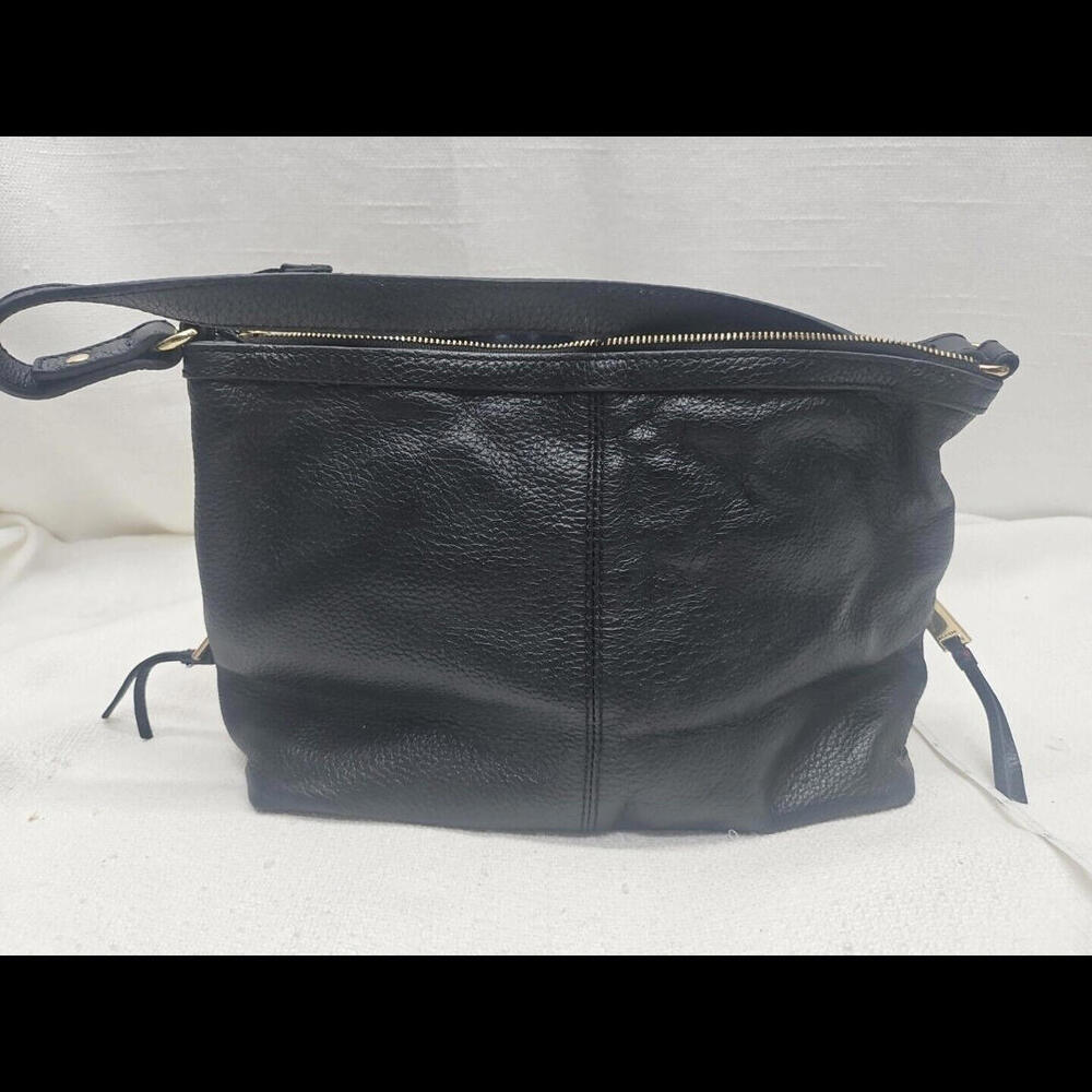 Vintage Tommy Hilfiger Black Leather Hand Bag Shoulder Bag Purse - Picture 5 of 9